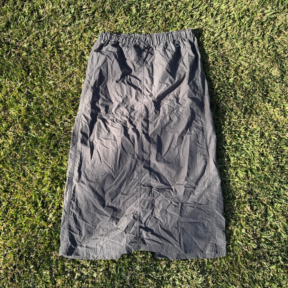 Bershka grey cargo skirt
